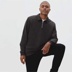 Everlane The Track Quarter Zip Sweatshirt